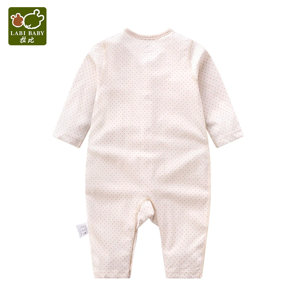 LABIBABY/комбинезон для новорожденных с длинными рукавами хлопковый комбинезон