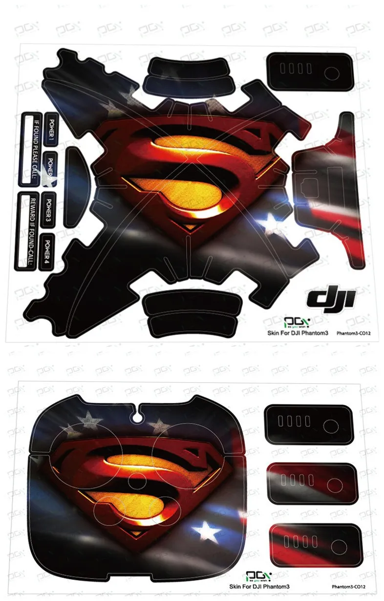 DJI Phantom 3 Waterproof Stickers