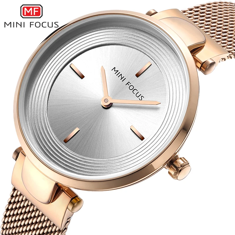 

MINIFOCUS Luxury Brand Women Watches Waterproof Simple Fashion Woman Women's Dress Watches Women Rose Gold reloj mujer