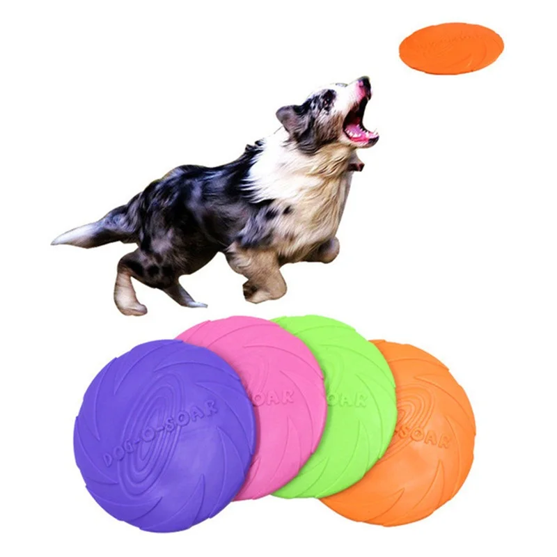 

1 Pc Interactive Dog Chew Toys Resistance Bite Soft Rubber Puppy Pet Toy for Dogs Pet Training Products Dog Frisbie Flying Discs