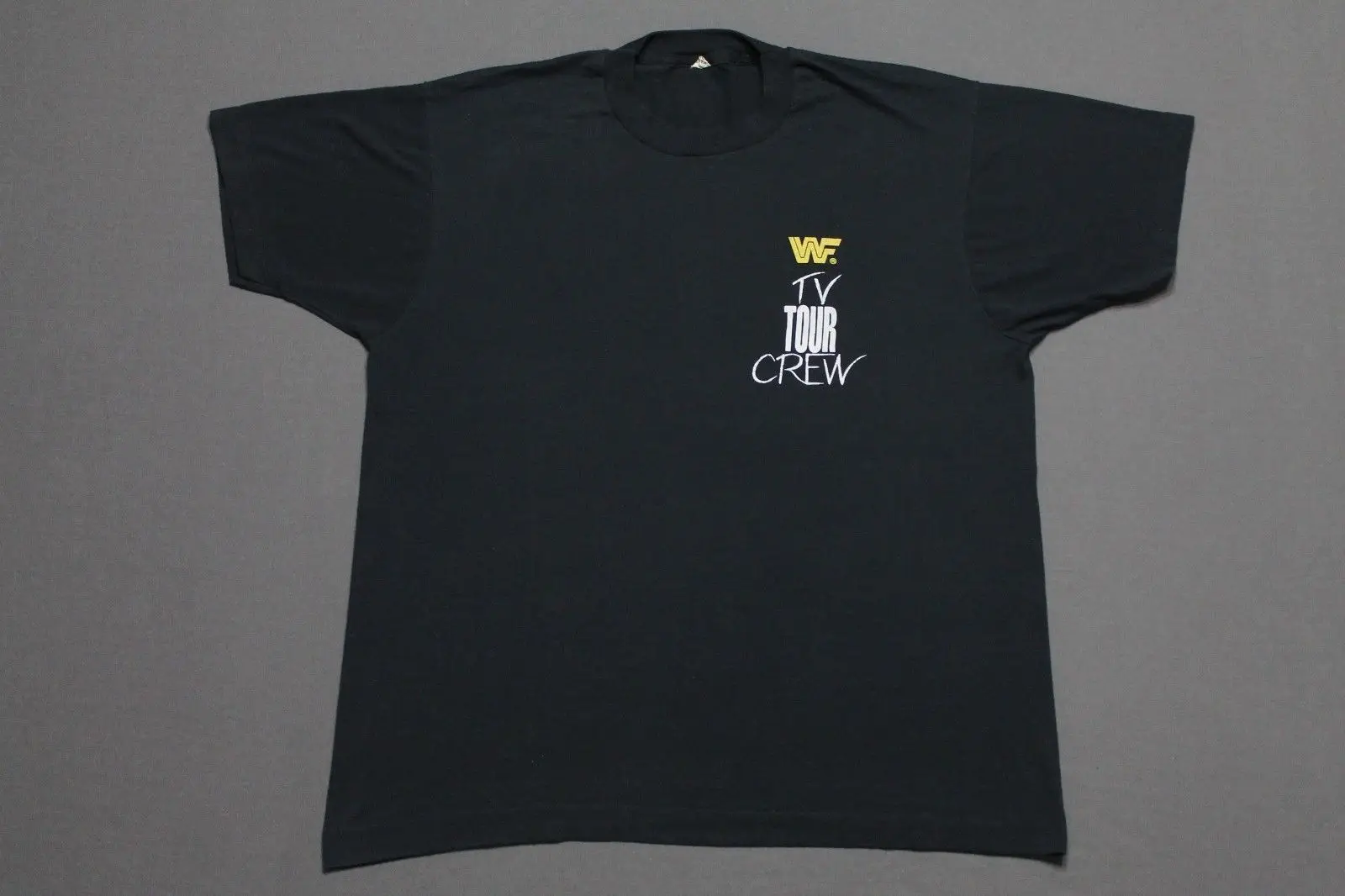 

L * thin vtg 1990 WWF WRESTLING tv tour crew screen stars t shirt * 24.138 Cool Casual pride t shirt men Unisex Fashion tshirt