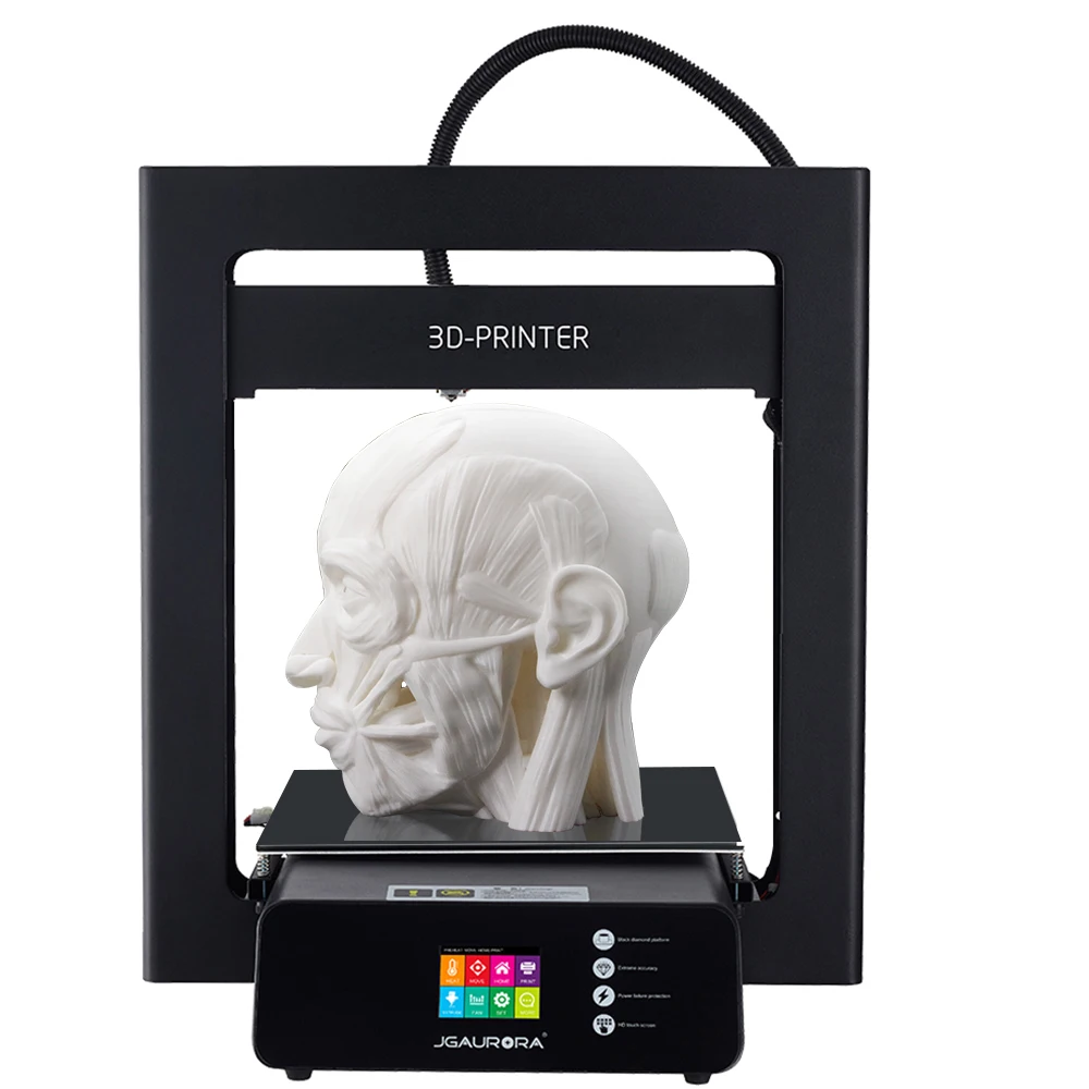 

JGAURORA 3d Printer A5S Full Matel Large Print Size 305X305X320mm Resume Print 2.8'' HD Touch Screen Warehouse in DE CZ RU USA