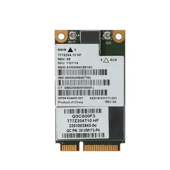 

MC8355 SPS 634400-001 UN2430 Mini PCIE 3G HSDPA UMTS WWAN Wireless Adapter Card Module for HP EliteBook 8470W 8570W 8770P 5330 2