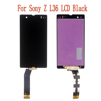 

10PCS/Lot LCD Touch Screen Digitizer Assembly +Front and Back Adhesive For Sony Xperia Z L36H L36I LCD Screen C6606 C6603 C6602