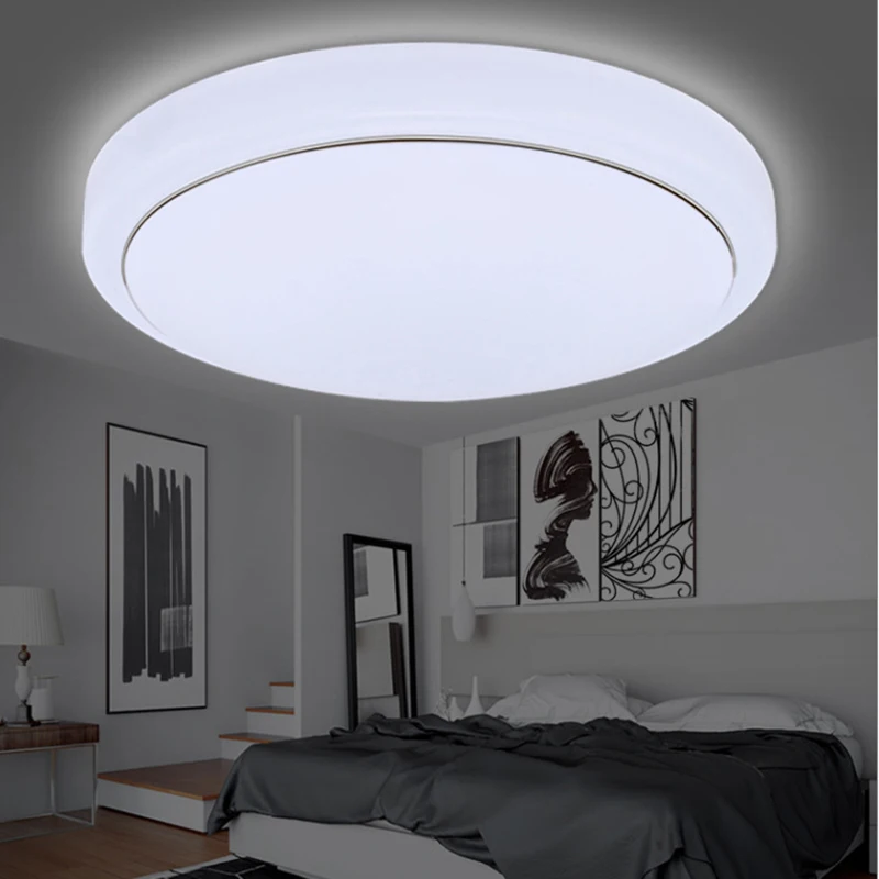 

LED Ceiling Lights 21/27cm Ceiling Lamp No Need Driver 5W 12W 24W Aluminum+Acryl Indoor Lighting Bedroom Living Kitchen Light