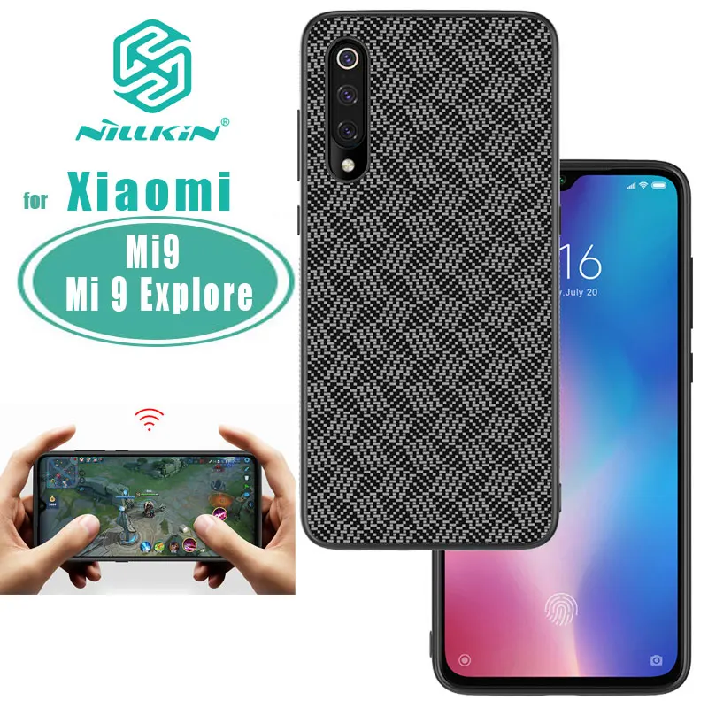 Чехол mi 9 для Xiao чехол накладка из синтетического волокна защитный в клетку Xiaomi