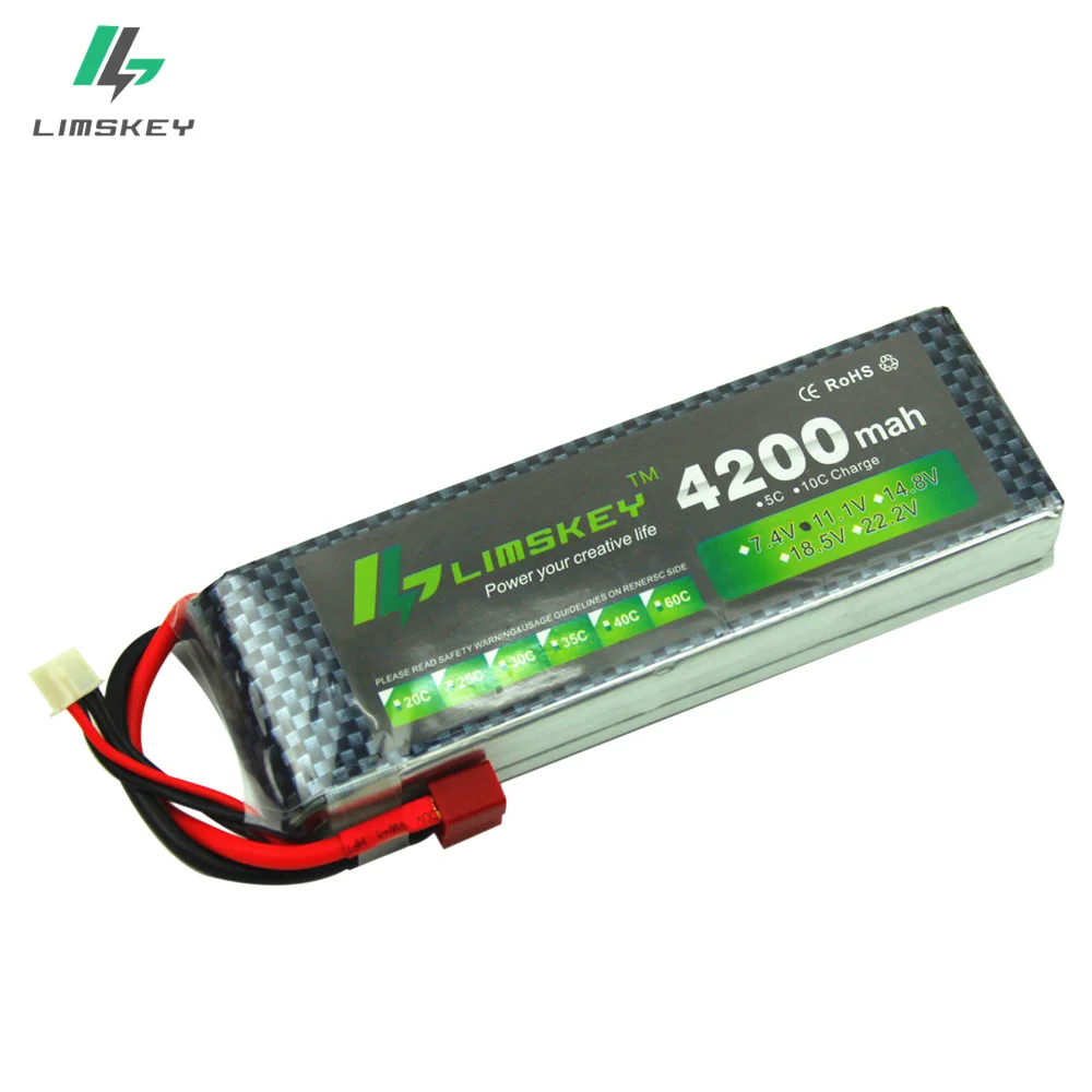 

Limskey Power 3S 11.1v 4200mah Lipo Battery 30C For Quadcopter Helicopter Four axis RC Car Boat power Drone 3s lipo battery 11.1