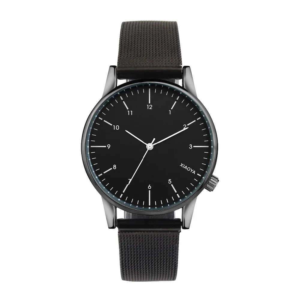 

2017 XIAOYA cool style lady wristwatch Brief vogue simple stylish Black and white face Matte texture quartz clock fashion watch