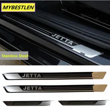 GR-DP4 4pcs excelente novo para vw volkswagen jetta mk6, 2011-2015 porta de aço inoxidável, placas de seda estilização acessórios automotivos,