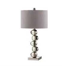 Пост-современный простой покрытием гладить яйцо камень светодио дный E27 Настольная лампа для Гостиная Спальня исследование американской страны света 65 см 1692