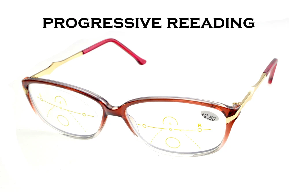 

CLARAVIDA 2019 MULTICOLOR WOMEN LADY PROGRESSIVE BIFOCAL READING GLASSES +1 +1.5 +2 +2.5 +3 +3.5 +4