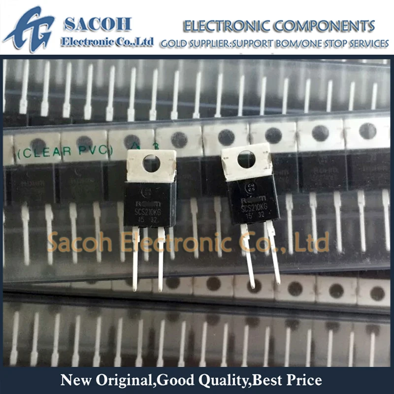 

Free shipping 10Pcs SCS210KGHR SCS210KG SCS210AG TO-220 10A 1200V SiC Schottky Barrier Diode
