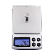 Fedex, dhl 50 шт 2000 г x 0,1 г электронные цифровые ювелирные весы со шкалой Портативные Кухонные весы баланс с подсветкой