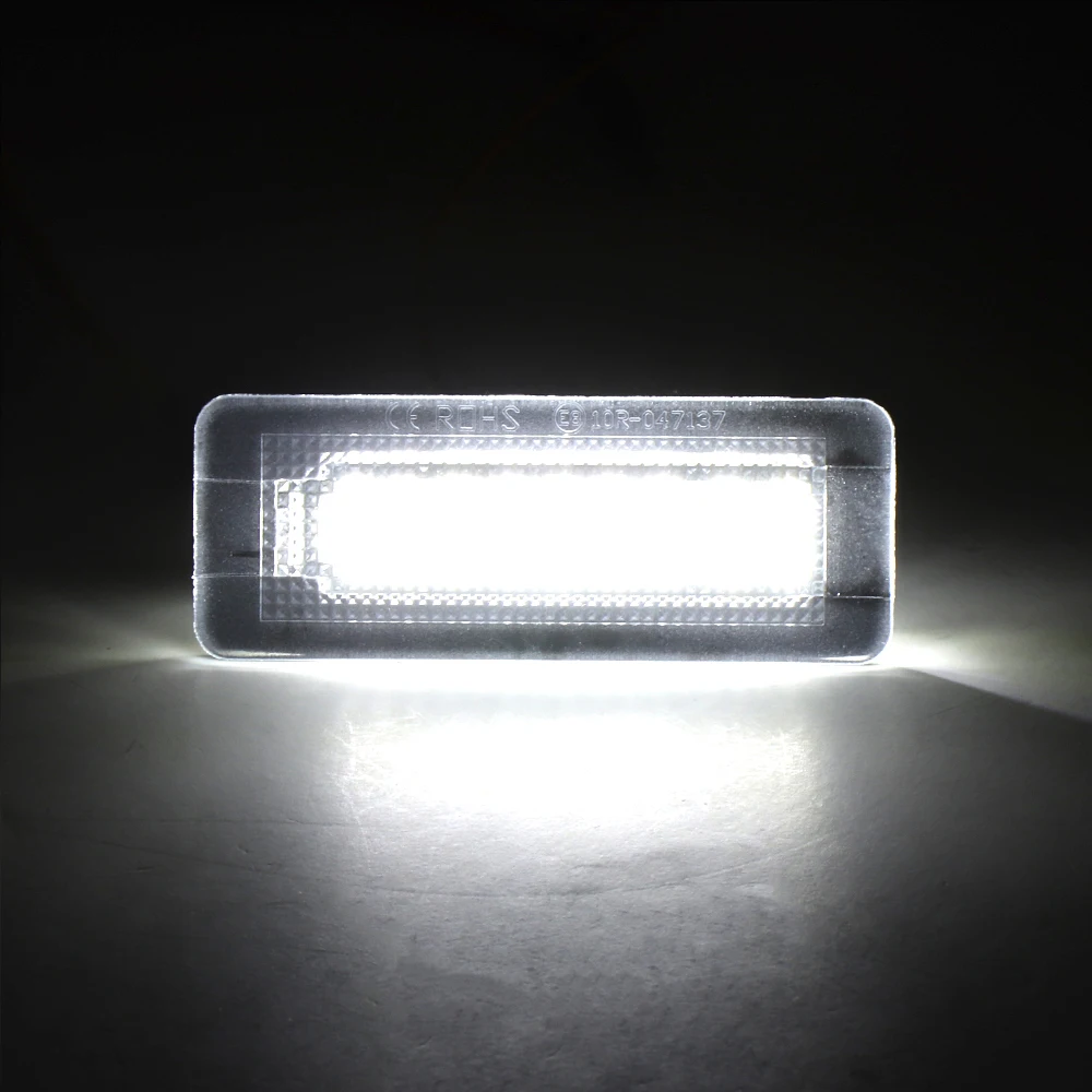 2 шт. 18SMD светодиодный светильник номерного знака для Benz Smart Fortwo 450 451 453- светодиодный светильник без ошибок