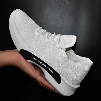 

Spring And Summer New Breathable Mesh Men'S Casual Sports Shoes Fashion Light Solid Color Comfortable Lace-Up Men'S Shoes Male