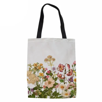 

NoisydesignsGirls Handbag Women Coth Bag for Ladies Tote Bag Floral Blue Magnolia Print Hand Bags Beach Messenger Crossbody Bags