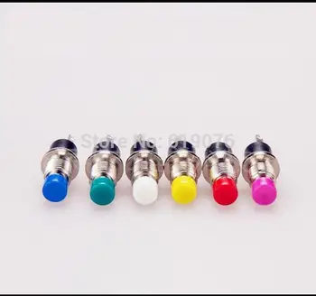 

5pcs 6MM 7MM round no lock self reset Mini button switch, press break switch PBS-110