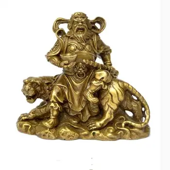 

SHUN brass copper Wu Caishen Zhao Gongming Buddha statue God of wealth Lucky Evil spirit Home Decoration