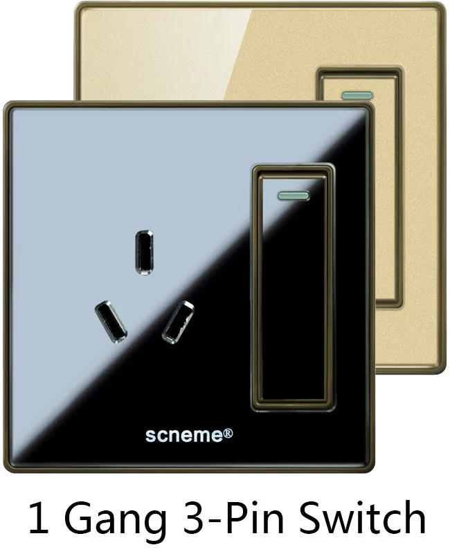 1 Gang 3-pin switch