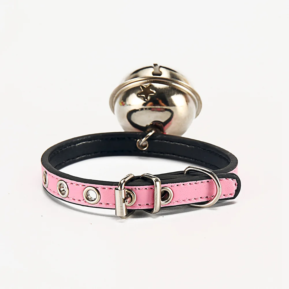Solid Dog Collars Basic Leash For Cats Puppy Chihuahua Pet Pink Collar For Dog Quick Release Training Collar (16)