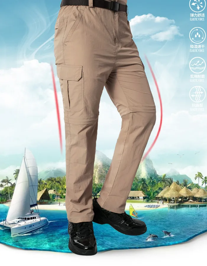 Clorts Summer Quick-drying Hiking Pants for Men Lightweight Outdoor Trekking Pants Breathable Sport Fishing Pants 1088 (1)