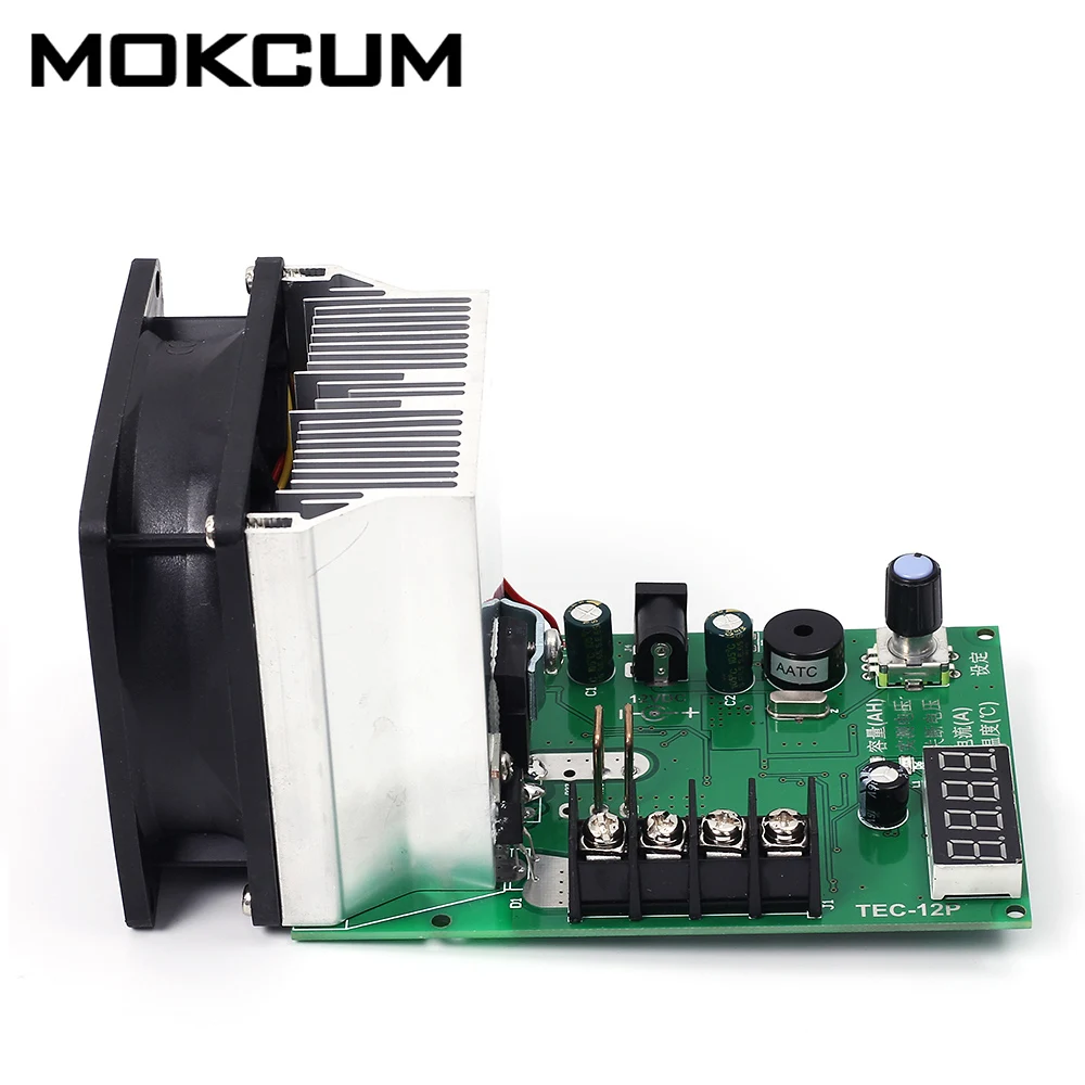 

TEC-12P Battery Capacity Tester 200W Electronic Load Max 500AH 20A LED Display w/ Fan Vehicle Battery Tester