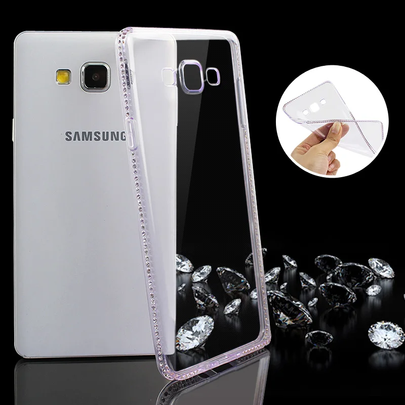 Прозрачный чехол JAMULAR с блестками и бриллиантами для Samsung Galaxy S9 S8 Plus S7 S6 Edge J7 J5 A3 A7A5