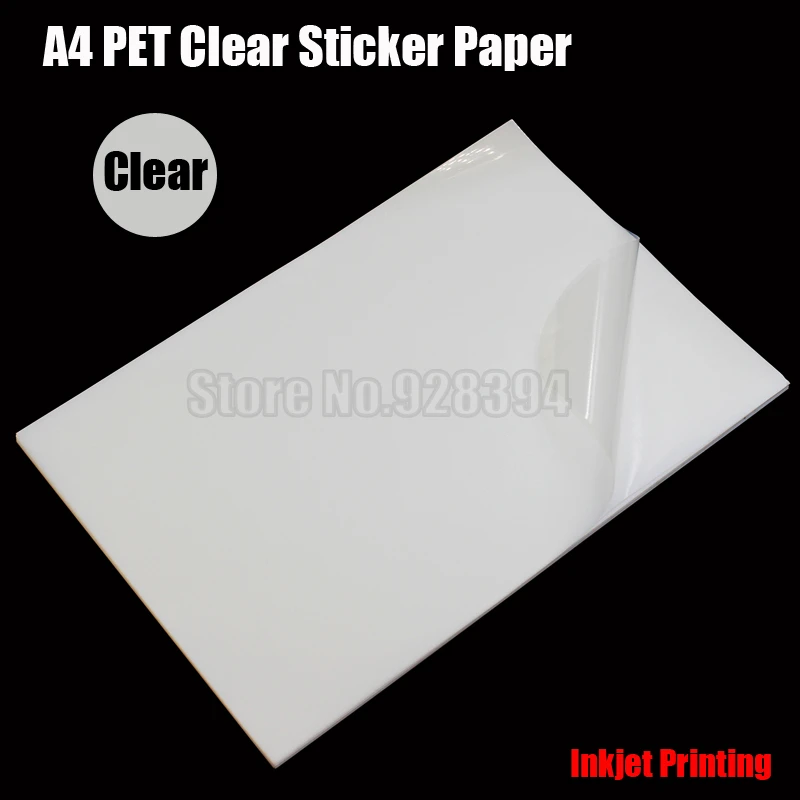 50x Arc Outdoor autocollant impression laser Film adhésif blanc mat imperméable à l'eau DIN a4 