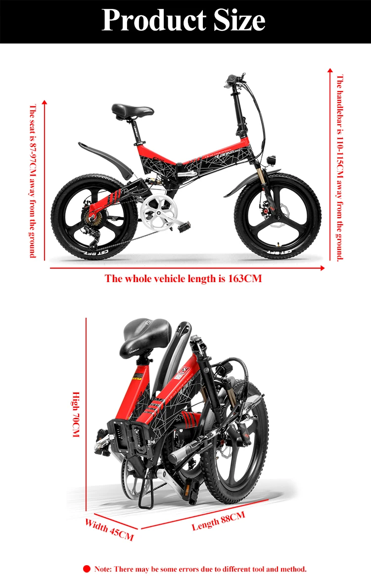 Flash Deal Lankeleisi G650 Electric Folding Bicycle full suspension 7 Speeds 500W Motor 48V 12.8AH Battery light weight frame 18 Flash Deal Lankeleisi G650 Electric Folding Bicycle full suspension 7 Speeds 500W Motor 48V 12.8AH Battery light weight frame 18