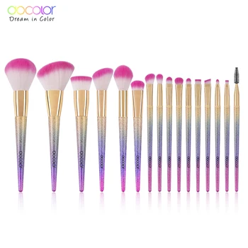 

Docolor 16PCS Makeup Brushes Set Pro Face Blush Powder Foundation Brush Eyeshadow Eyeliner Lip Make Up Brushes Cosmetic Tools