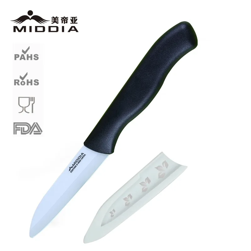 3 palcový keramický nůž na loupání / loupání s pláštěm ovoce nůž kapesní nůž kuchyňské nože pro domácí potřeby