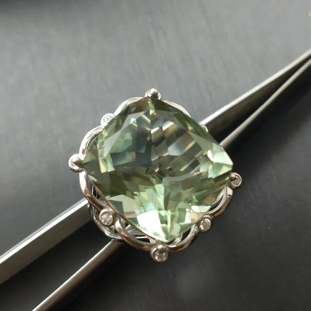 FLZB, новинка, супер дизайн, кольцо с натуральным драгоценным камнем, 17*20 мм, 28,5 карат, новое модное Ювелирное кольцо в 925 пробы, кольцо для женщин