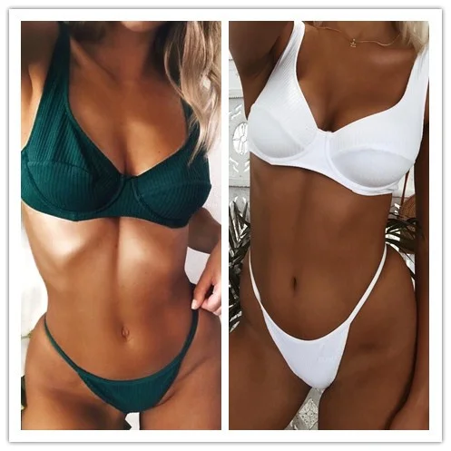 

Swimwear Women Bikini 2018 Swimsuit Women Bathing Suit Maillot De Bain Femme Rivet Sexy Bikini Set Biquini Bikini Swimsuit
