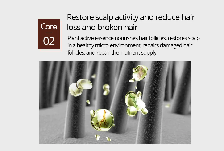 Эффективный жидкий спрей для роста волос против выпадения волос для восстановления сухих волос Увлажняющая сыворотка Уход за волосами