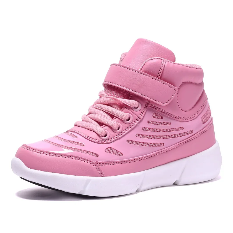 High Quality Kids Led Shoes Children High Top USB Charge Light Up Girls Shoes With Lights Boys Sports Sneakers High Quality Kids Led Shoes Children High Top USB Charge Light Up Girls Shoes With Lights Boys Sports Sneakers