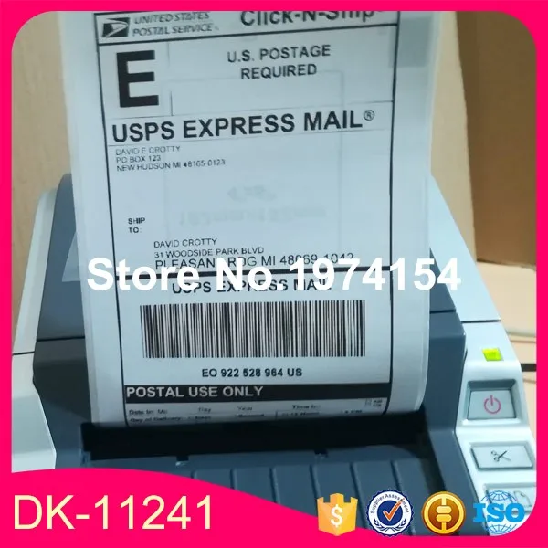 40 рулонов Brother DK 11241 этикетка совместимая Etiketten 102 мм x 152 для QL1050 QL1060N 1241 этикетка| |