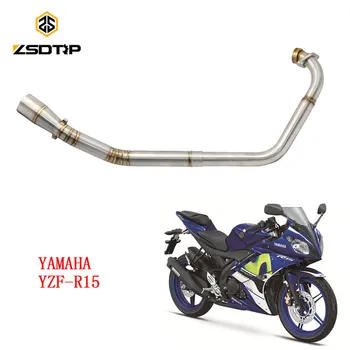 

Good shipping ZSDTRP Motorcycle Modifiy exhaust pipe case for Yamaha YZF-R15 model Stainless steel material