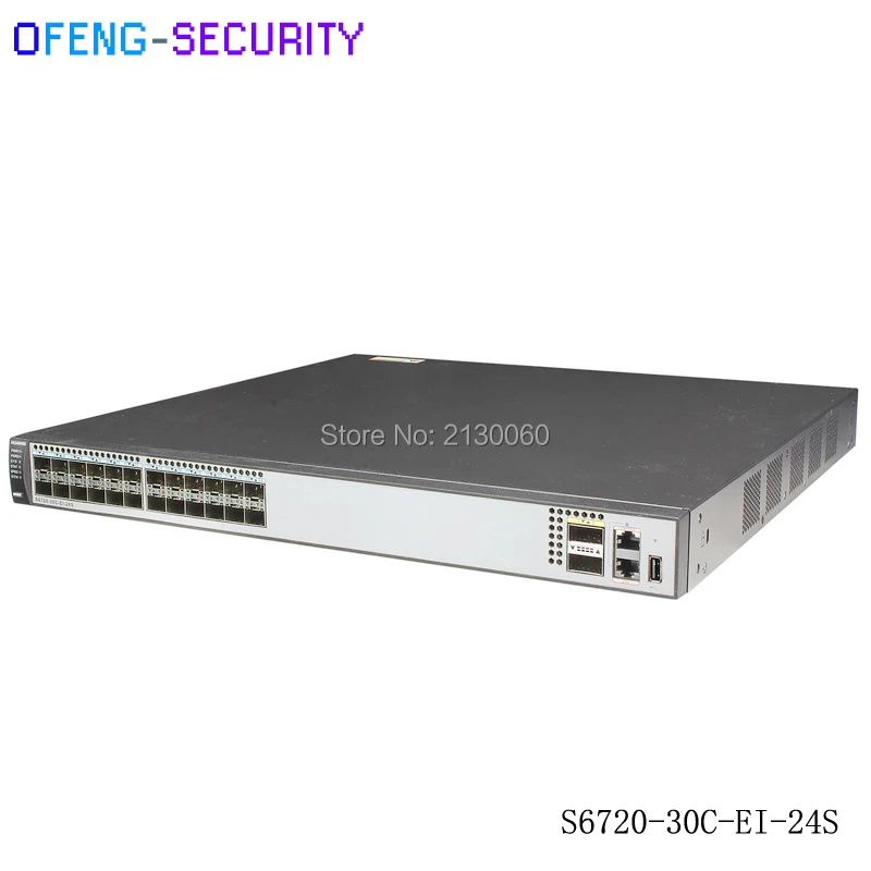 Оригинальный переключатель hua wei 10G utlink S6720-30C-EI-24S-DC AC S6720 серии переключатели 24 шт GE порт и 2 шт QSFP 10/100/1000 Мбит/с