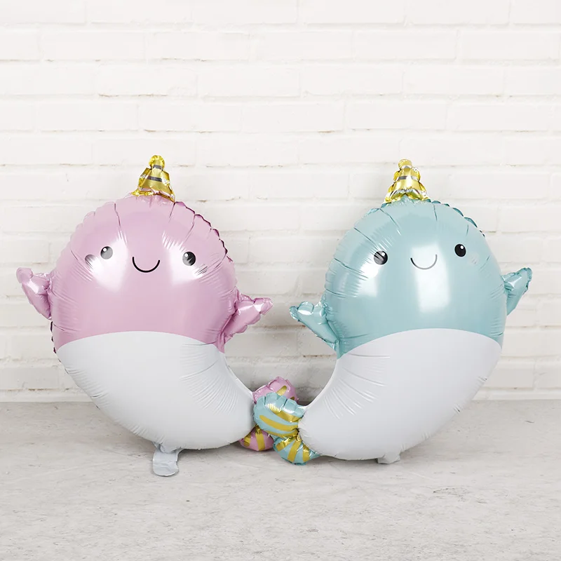 

Sea Animal Foil Balloons 20pcs Whale Shark Dophin Lobster Helium Globos Baby Shower Happy Birthday Party Decorations Kids Toys
