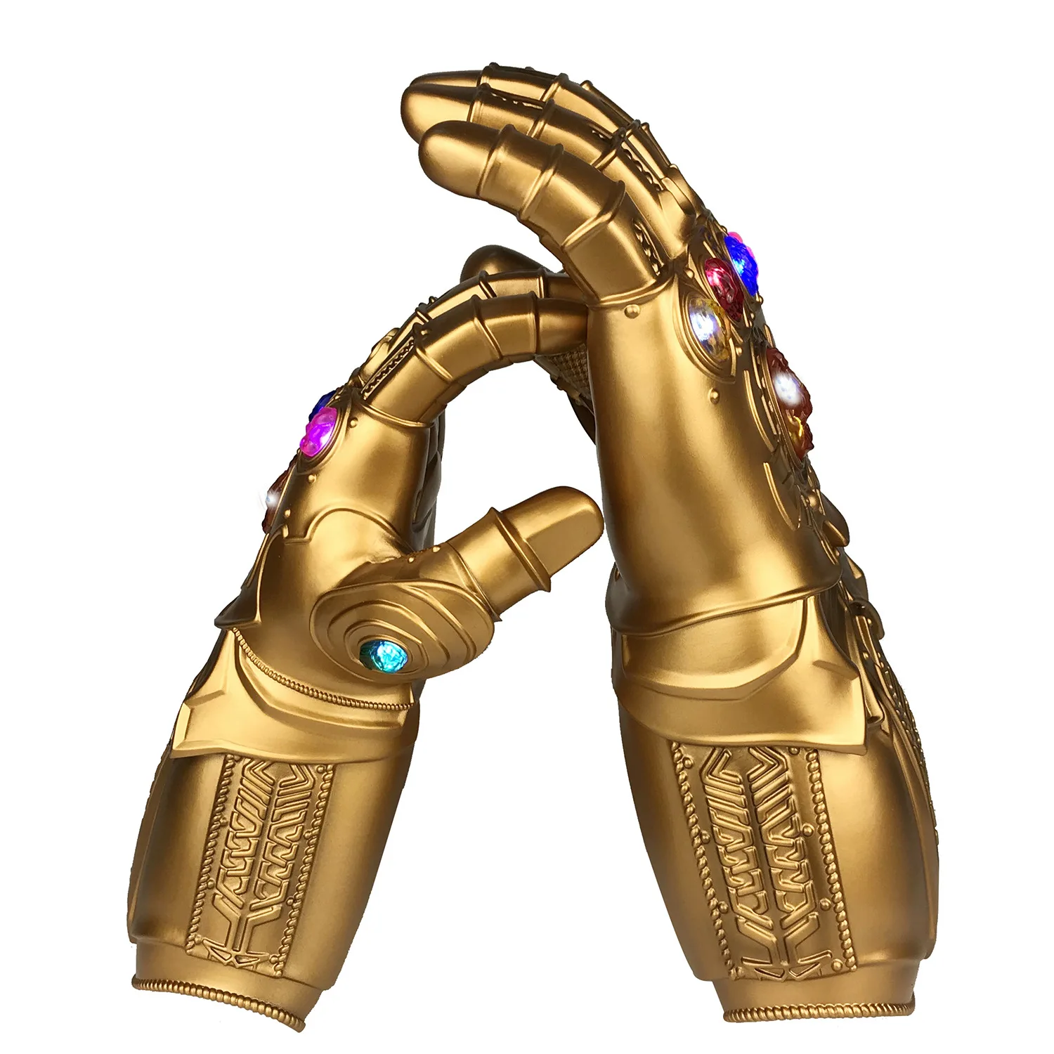 Фильма мстители 4 эндшпиль танос Бесконечность Gauntlet Косплэй костюм перчатки Led