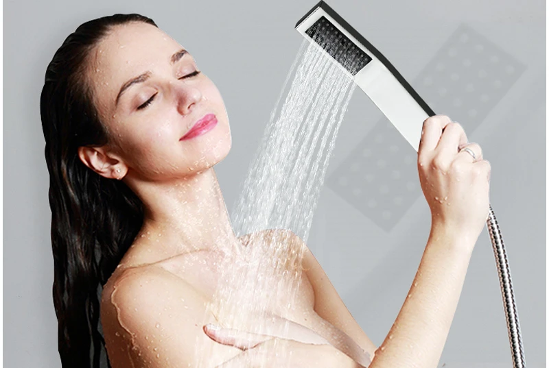 5 Function Shower System Thermostatic Faucets Embedded Ceiling Remote LED Shower Head 420710mm Mist Waterfall Shower (21)