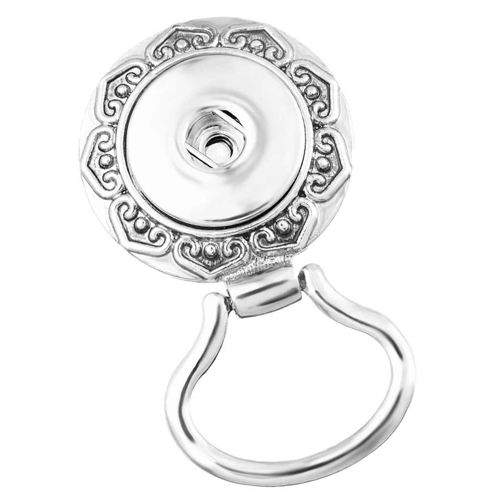 Silver Alloy Snap Button Magnetic Eyeglass Spectacles Sunglasses Holder ID Badge Eye Glasses Brooch Pin Hook