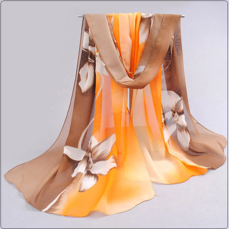 2017 Womens Fashion Silk Scarf Scarves Hijab Sale Promotion Print Flower Shawls...