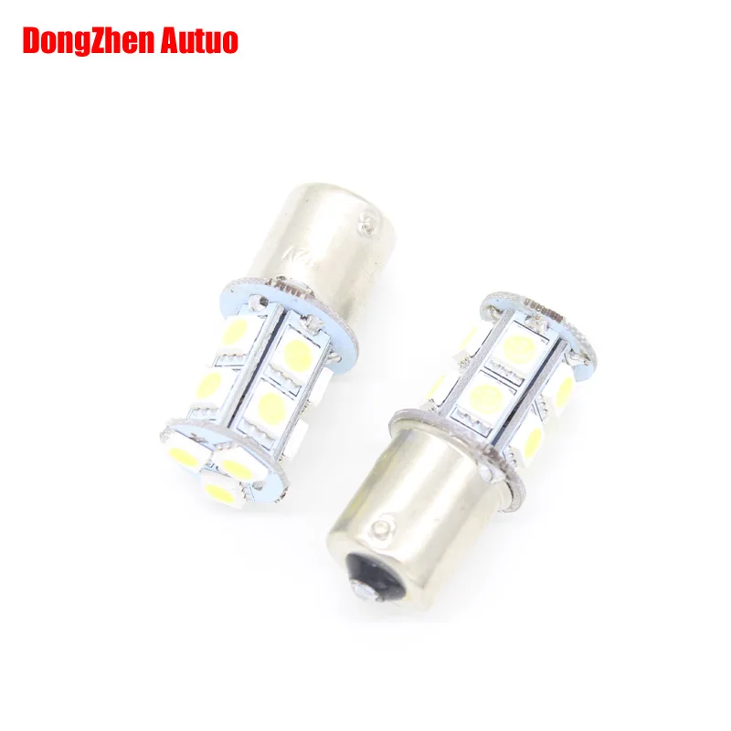 100X Auto Truck 24V 1156 BA15S 13 5050 LED Car P21W R5W S25 Tail Brake Light Parking Reverse Light External Light Source Xenon