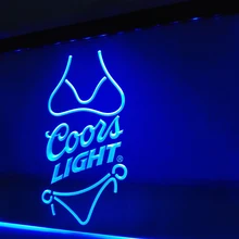 LE119-светлое пиво Бикини Бар Паб светодиодный знак неонового света