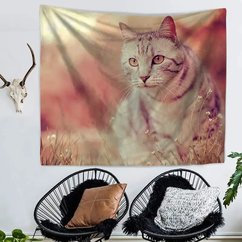ndian Tapestry Cat Girl Mandala Wall Hanging Carpet Hippie Tapestries Bohemian Beach Home Decor Blanket Table Cloth | Дом и сад