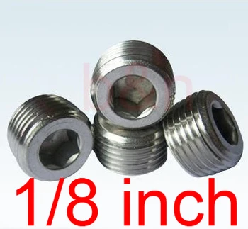 

1/8'' Stainless steel hex plug ss 304 choke plug end cap pressure oil dam plug screw