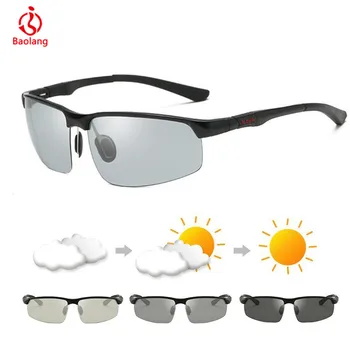 

Photochromic Sunglasses Men Polarized Gradient Discoloration Sun Glasses Vintage Outdoors Sports Driving Glasses Gafas De Sol