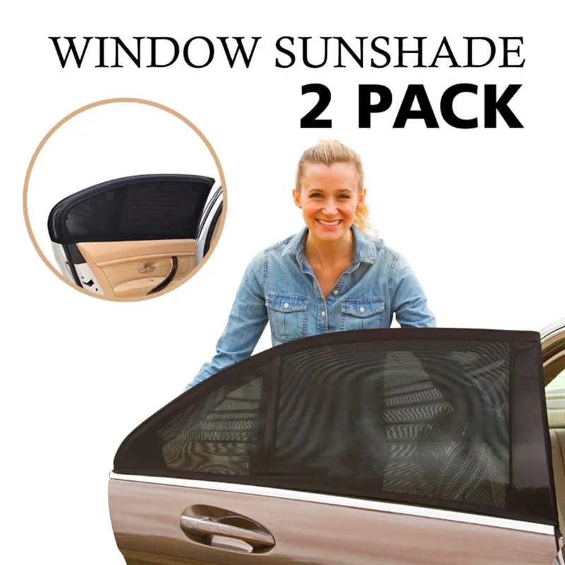 2 шт. автомобильный солнцезащитный козырек для автомобиля с солнцезащитным блоком, оконный экран, экран s, защитная сетка, боковой щит, солнцезащитный экран, мешки с песком