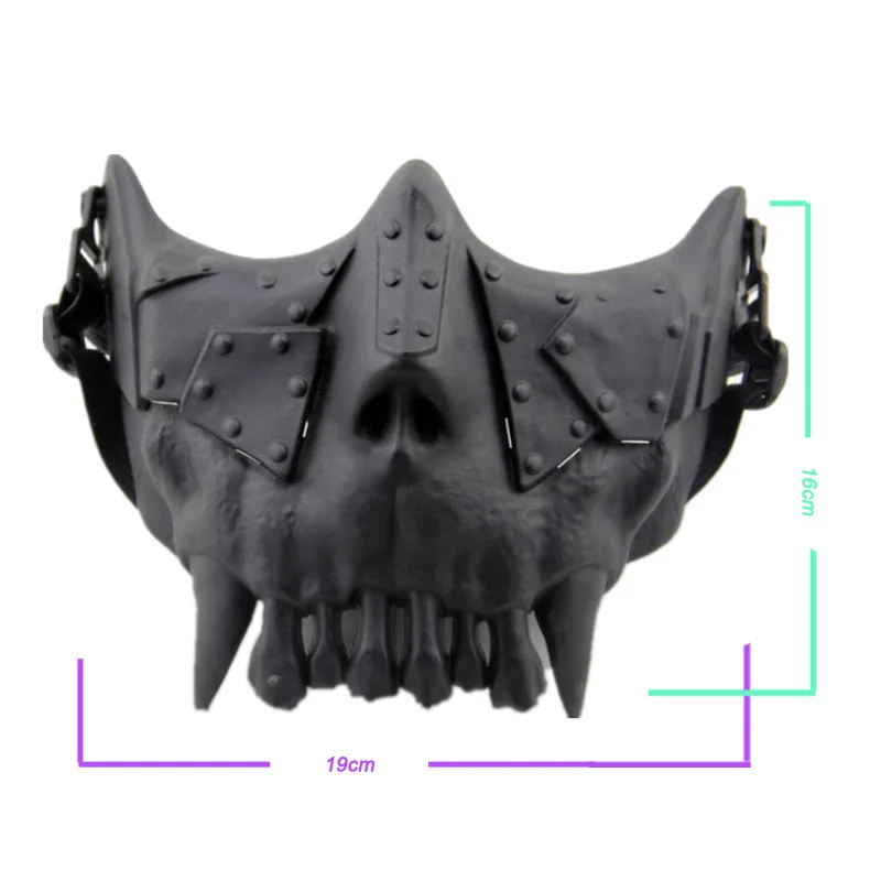 Открытый страйкбол стрельба Защита лица снаряжение тактическая Половина лица маска ужаса